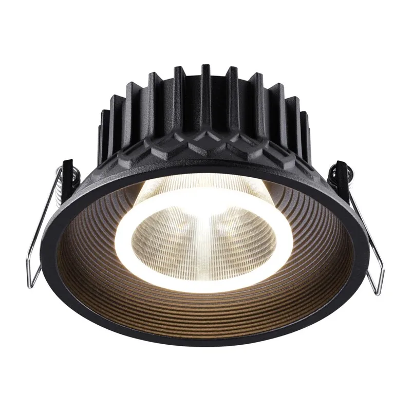 358790 SPOT NT21 534 черный Светильник встраиваемый светодиодный IP20 LED 15W 4000K 1600Лм 110-265V BIND