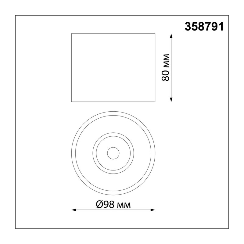 358791 OVER NT21 356 белый Светильник накладной светодиодный IP20 LED 15W 4000K 1600Лм 110-265V BIND 3