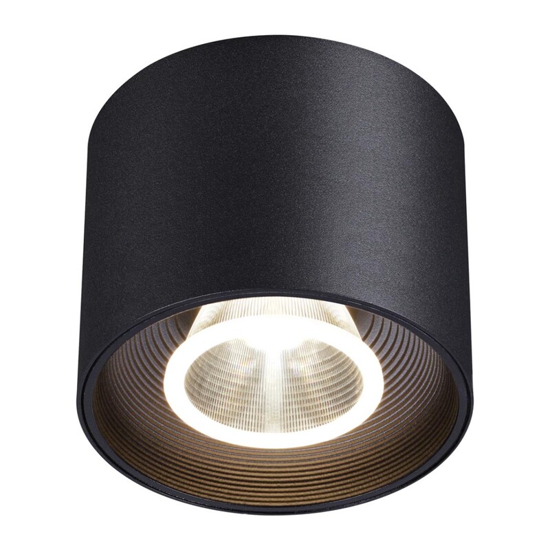 358792 OVER NT21 356 черный Светильник накладной светодиодный IP20 LED 15W 4000K 1600Лм 110-265V BIND