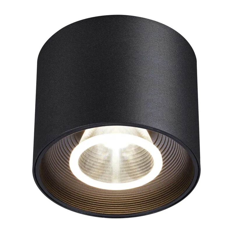 358792 OVER NT21 356 черный Светильник накладной светодиодный IP20 LED 15W 4000K 1600Лм 110-265V BIND