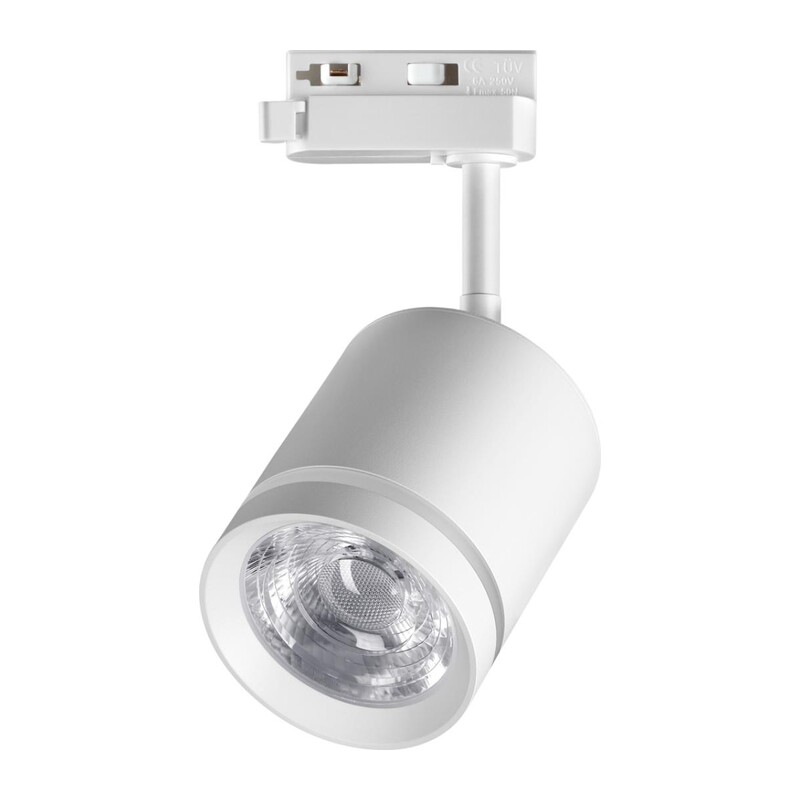 358802 PORT NT21 286 белый Светильник трековый однофазный трехжильный IP20 LED 15W 1300Лм 4000K 85-265V ARUM 2