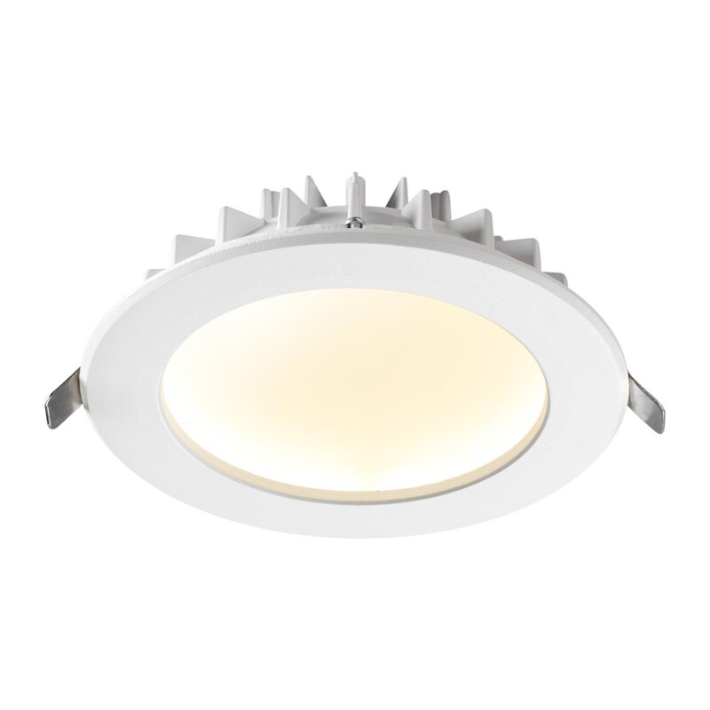358806 SPOT NT21 556 белый Светильник встраиваемый светодиодный IP20 LED 12W 960Лм 3000K 100-240V GESSO