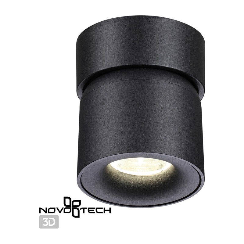 358809 OVER NT21 416 черный Светильник накладной светодиодный IP20 LED 10W 850Лм 4000K 220V GESSO 3