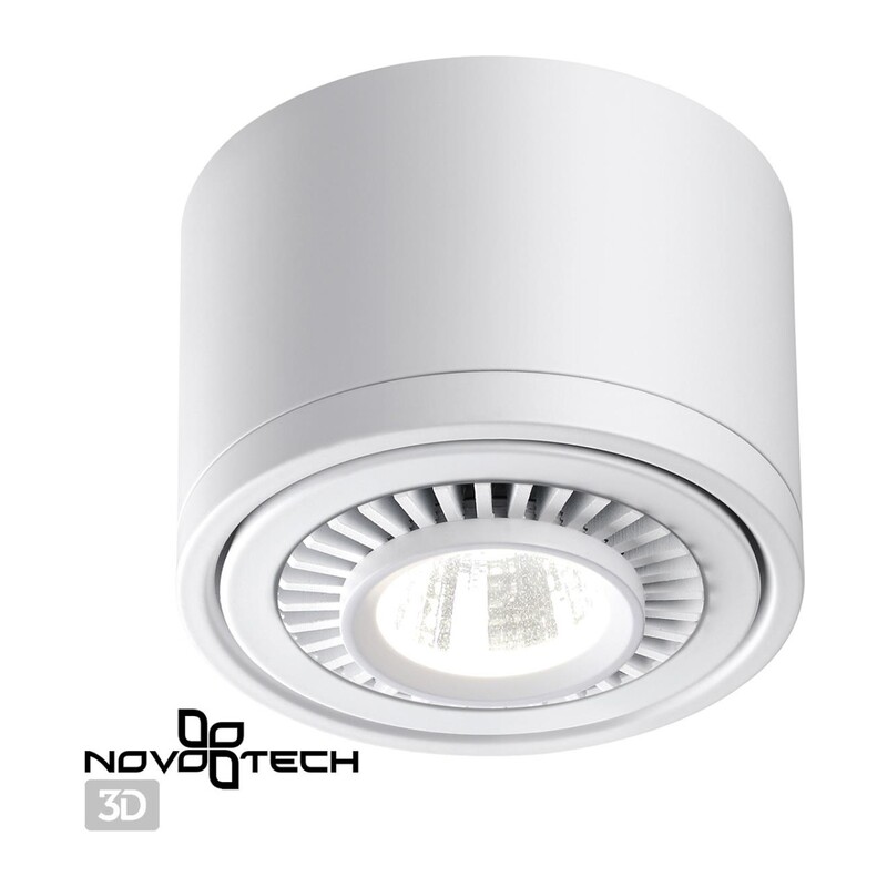 358811 OVER NT21 432 белый Светильник накладной светодиодный IP20 LED 9W 770Лм 4000K 220V GESSO 3