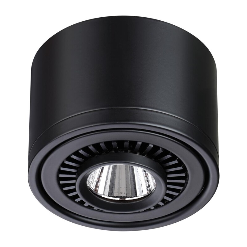358812 OVER NT21 432 черный Светильник накладной светодиодный IP20 LED 9W 770Лм 4000K 220V GESSO 2
