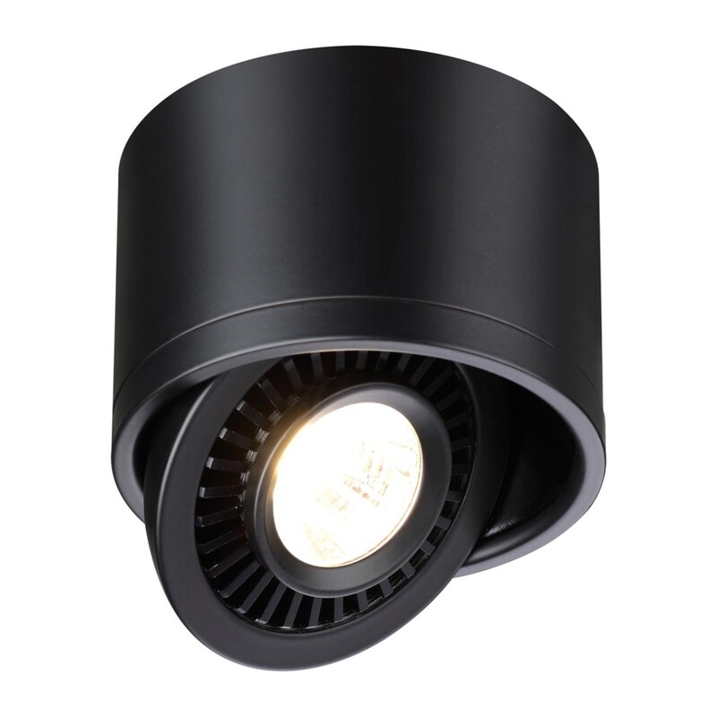 358812 OVER NT21 432 черный Светильник накладной светодиодный IP20 LED 9W 770Лм 4000K 220V GESSO