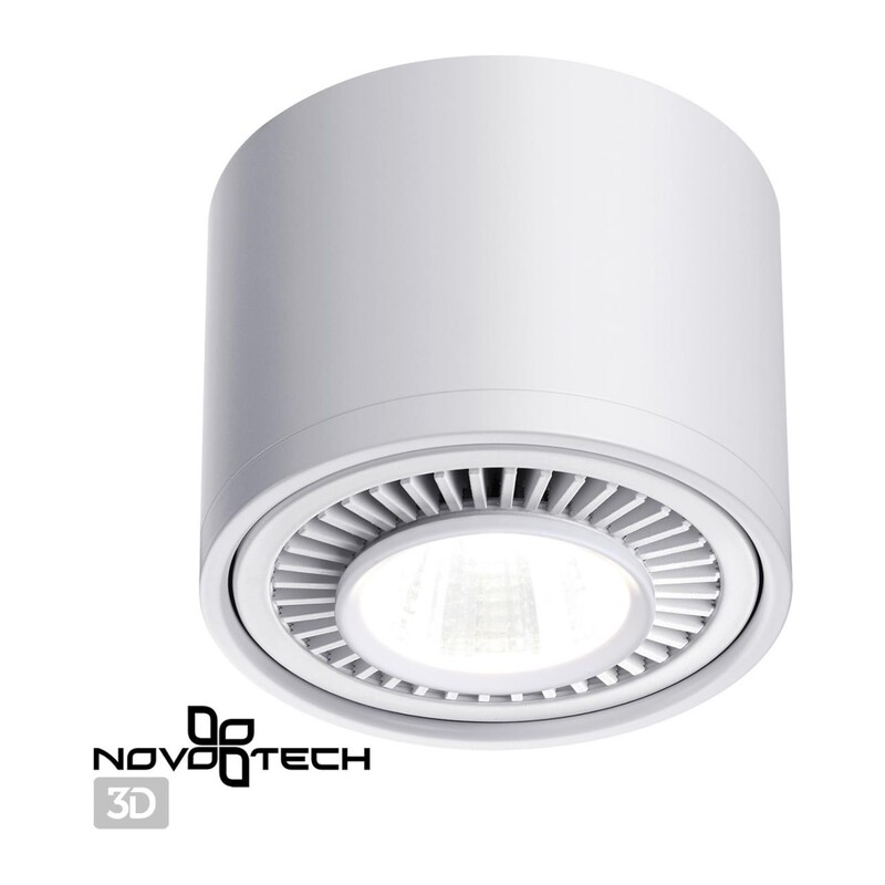 358813 OVER NT21 432 белый Светильник накладной светодиодный IP20 LED 18W 1600Лм 4000K 220V GESSO 3