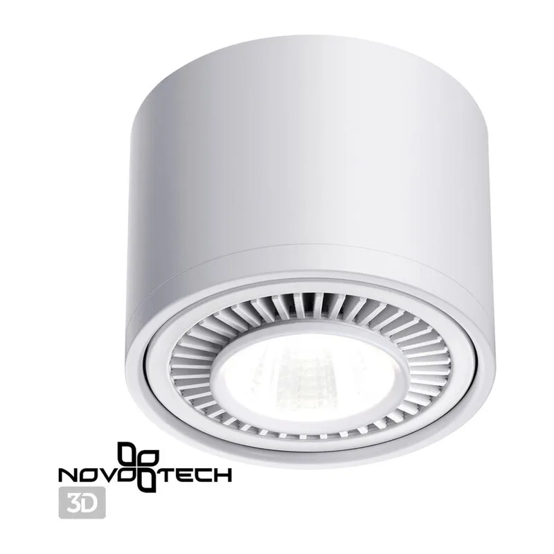 358813 OVER NT21 432 белый Светильник накладной светодиодный IP20 LED 18W 1600Лм 4000K 220V GESSO 4