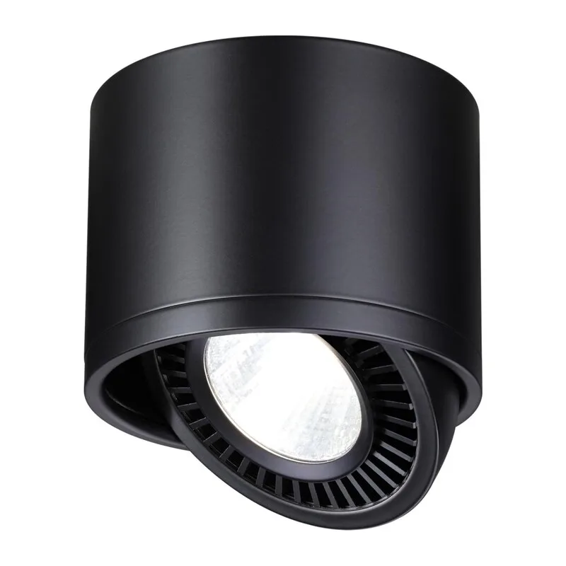 358814 OVER NT21 432 черный Светильник накладной светодиодный IP20 LED 18W 1600Лм 4000K 220V GESSO