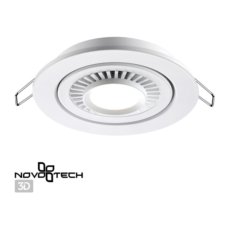 358815 SPOT NT21 530 белый Светильник встраиваемый светодиодный IP20 LED 9W 770Лм 4000K 220V GESSO 3
