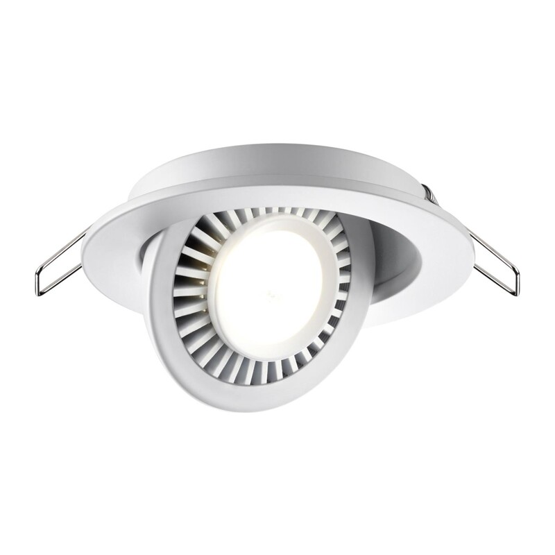 358815 SPOT NT21 530 белый Светильник встраиваемый светодиодный IP20 LED 9W 770Лм 4000K 220V GESSO