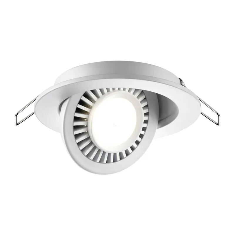 358815 SPOT NT21 530 белый Светильник встраиваемый светодиодный IP20 LED 9W 770Лм 4000K 220V GESSO