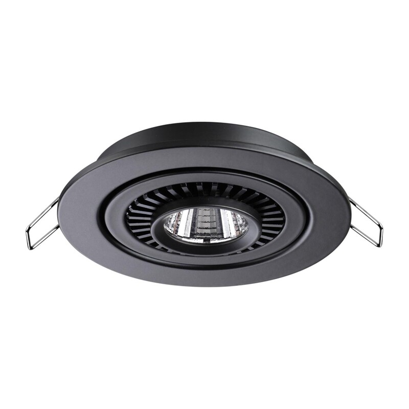 358816 SPOT NT21 530 черный Светильник встраиваемый светодиодный IP20 LED 9W 770Лм 4000K 220V GESSO 2