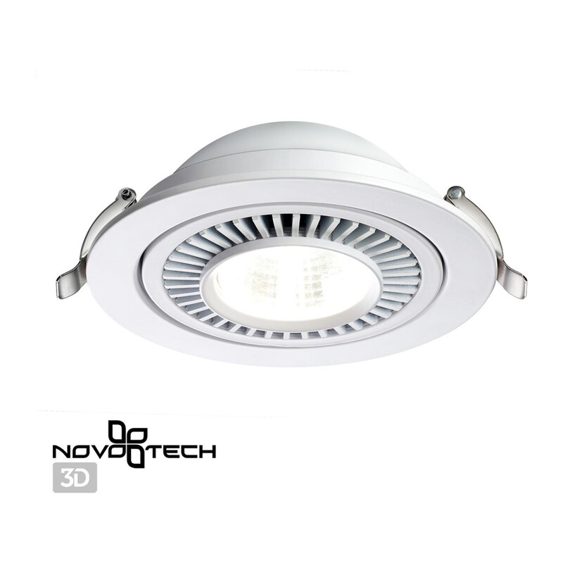 358817 SPOT NT21 530 белый Светильник встраиваемый светодиодный IP20 LED 18W 1600Лм 4000K 220V GESSO 3
