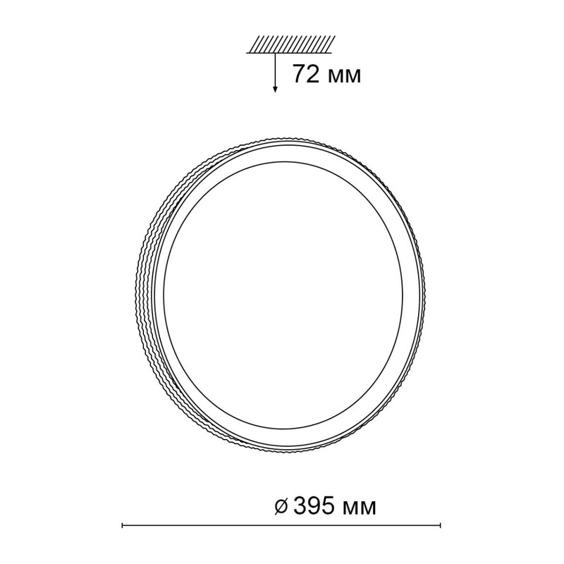 3054/DL PALE SN 000 Светильник пластик/белый/золотистый LED 48Вт 3000-6300K D395 IP43 пульт ДУ SHINY 2