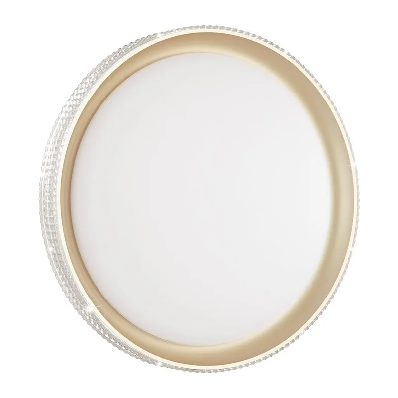 3054/DL PALE SN 000 Светильник пластик/белый/золотистый LED 48Вт 3000-6300K D395 IP43 пульт ДУ SHINY