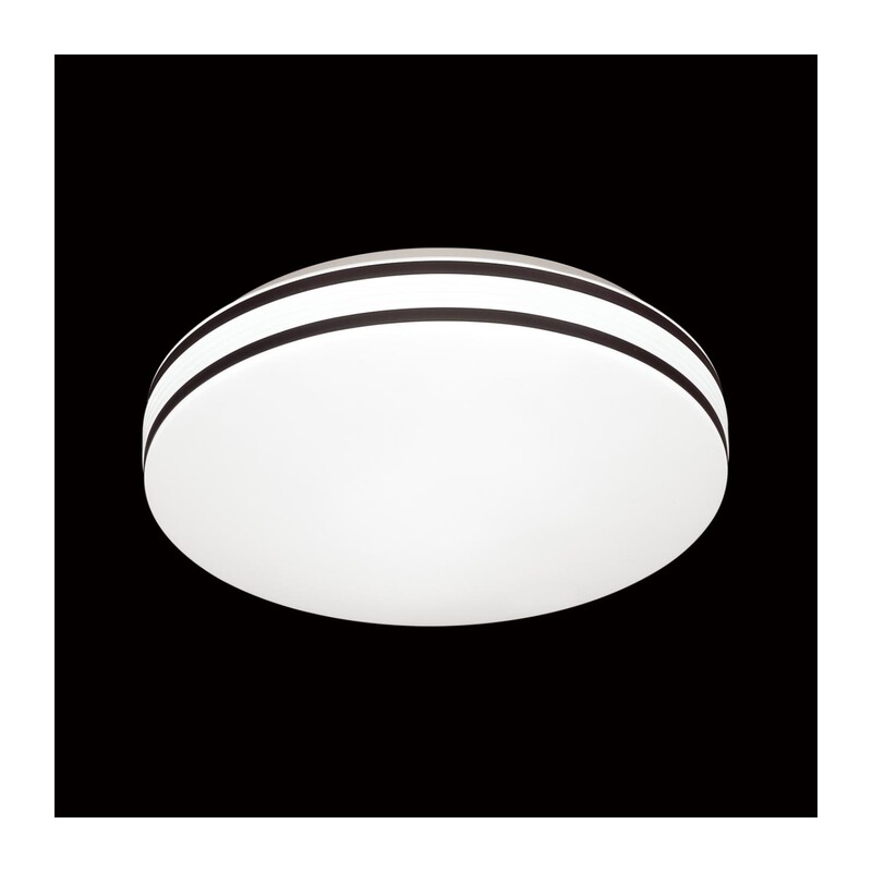 3056/DL COLOR SN 000 Светильник пластик/белый/черный LED 48Вт 3000-6500К D390 IP43 пульт ДУ/RGB/LampSmart LOBIO RGB 4