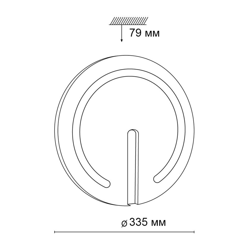 3041/CL COLOR SN 000 Светильник пластик/белый/хром LED 30Вт 4000К D335 IP43 BUTTON 2