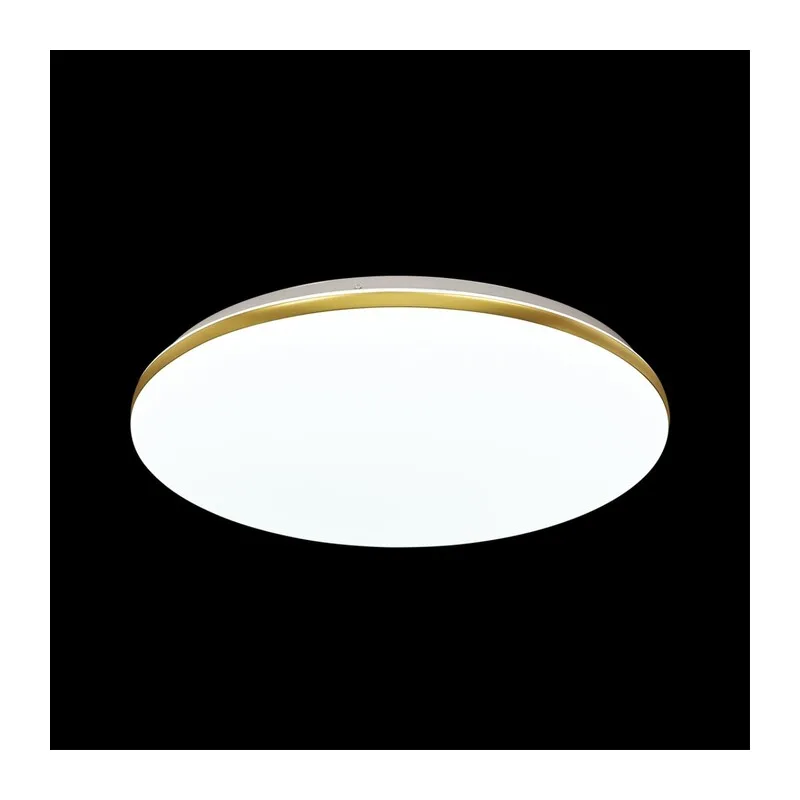 3043/DL TAN SN 000 Светильник пластик/белый/золотистый LED 48Вт 3000-6300К D385 IP43 пульт ДУ/ LampSmart LASSA 4