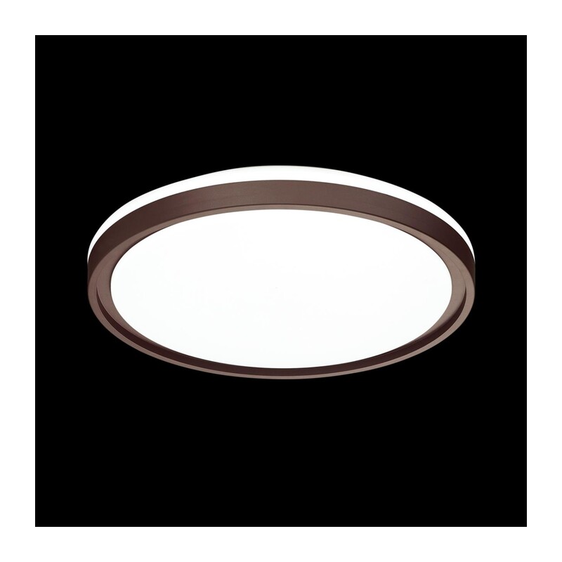 3044/EL PALE SN 028 Светильник пластик/белый/коричневый LED 72Вт 3000-6300К D495 IP43 пульт ДУ NAVIL 4