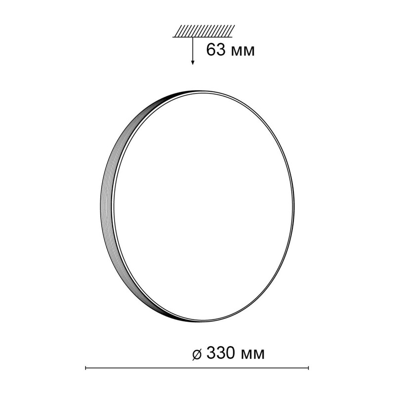 _3050/CL MINI SN 208 Светильник пластик/белый LED 30Вт 4000К D330 IP43 SMALLI 3