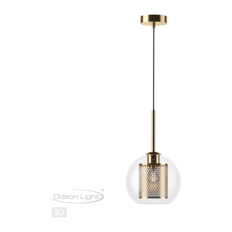 4939/1 PENDANT ODL22 401 античн.бронза/металл/прозрачный/стекло Подвес E27 1*40W CLOCKY 2