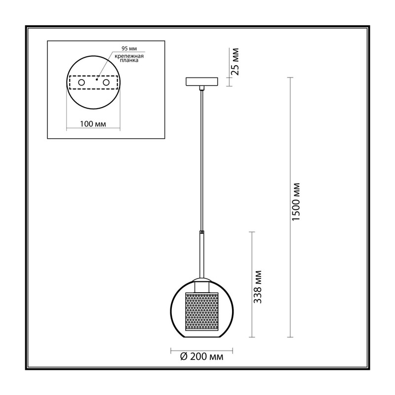 4939/1 PENDANT ODL22 401 античн.бронза/металл/прозрачный/стекло Подвес E27 1*40W CLOCKY 3
