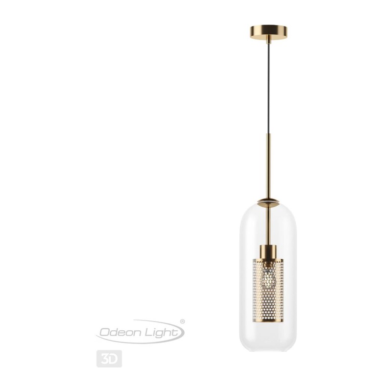 4940/1 PENDANT ODL22 401 античн.бронза/металл/прозрачный/стекло Подвес E27 1*40W CLOCKY 2