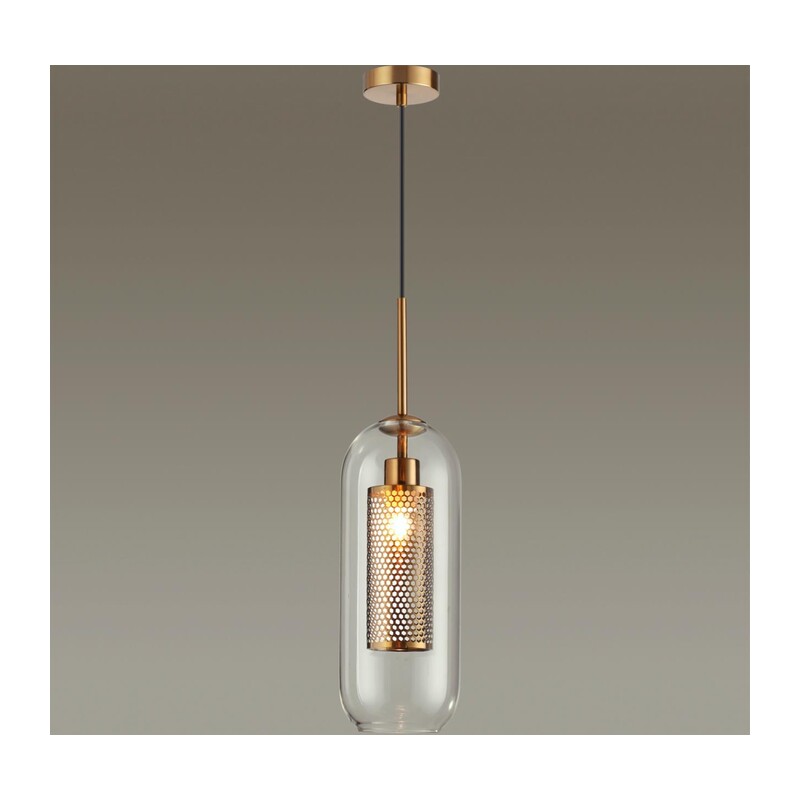 4940/1 PENDANT ODL22 401 античн.бронза/металл/прозрачный/стекло Подвес E27 1*40W CLOCKY 4