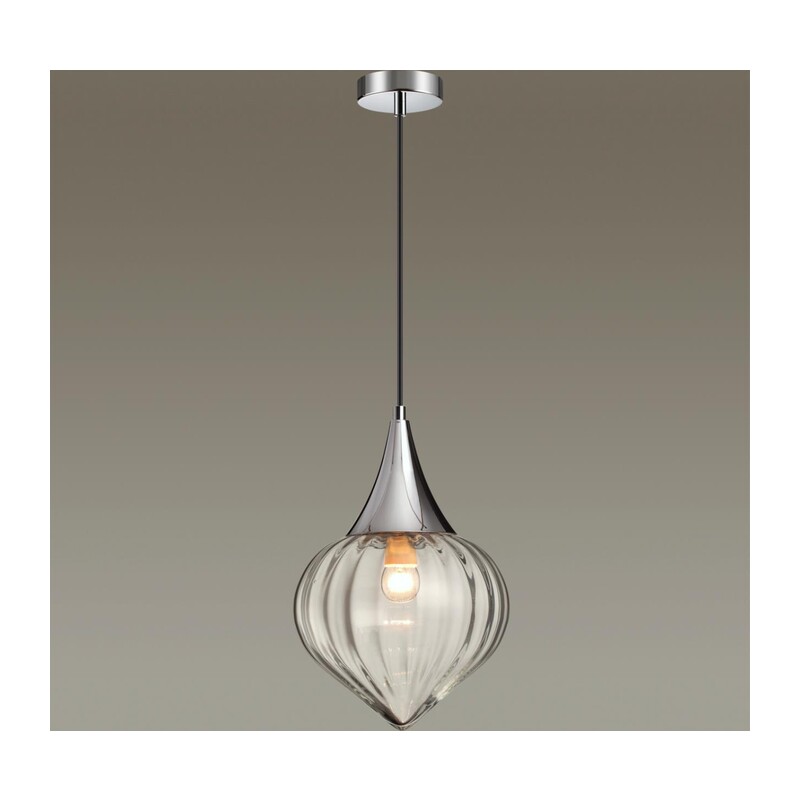 4949/1 PENDANT ODL22 401 хром/прозрачный/стекло Подвес E14 1*40W KESTA 3