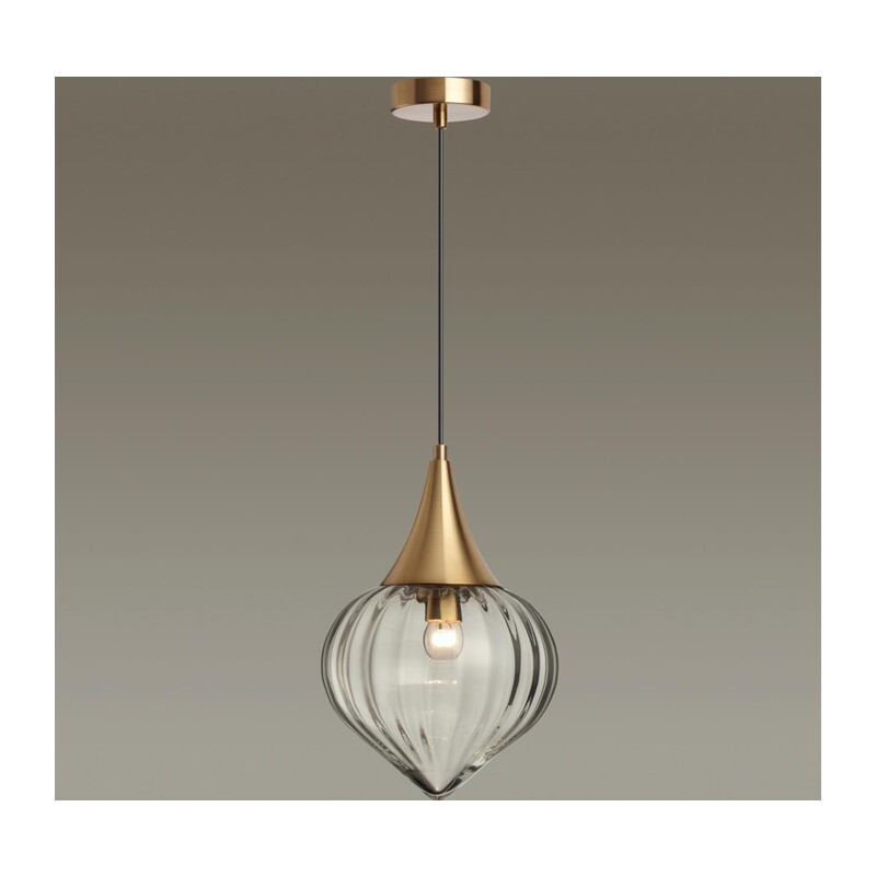 4950/1 PENDANT ODL22 401 бронзовый/прозрачный/стекло Подвес E14 1*40W KESTA 3