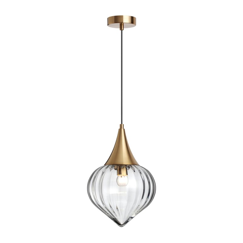 4950/1 PENDANT ODL22 401 бронзовый/прозрачный/стекло Подвес E14 1*40W KESTA