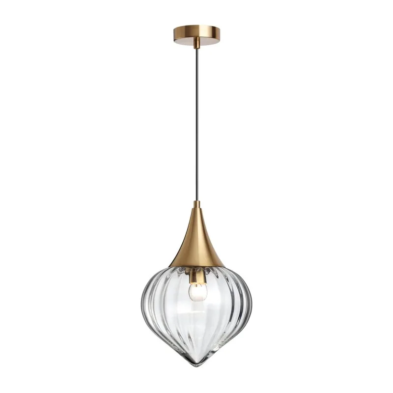 4950/1 PENDANT ODL22 401 бронзовый/прозрачный/стекло Подвес E14 1*40W KESTA