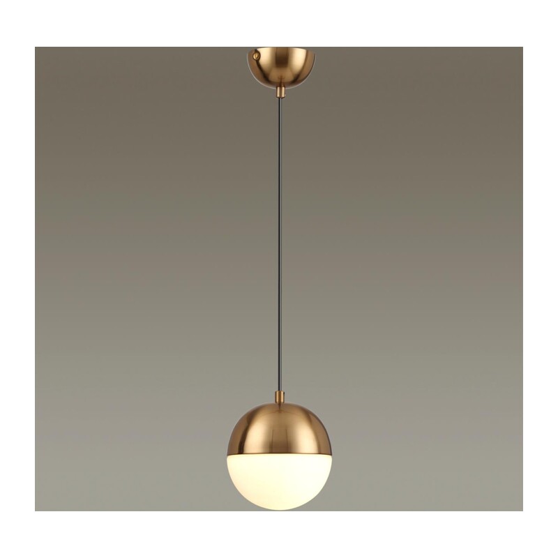4960/1 PENDANT ODL22 393 античн.бронза/металл/белый/стекло Подвес E27 1*40W PINGA 3