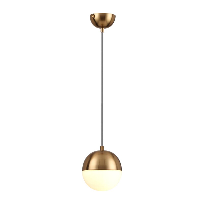 4960/1 PENDANT ODL22 393 античн.бронза/металл/белый/стекло Подвес E27 1*40W PINGA
