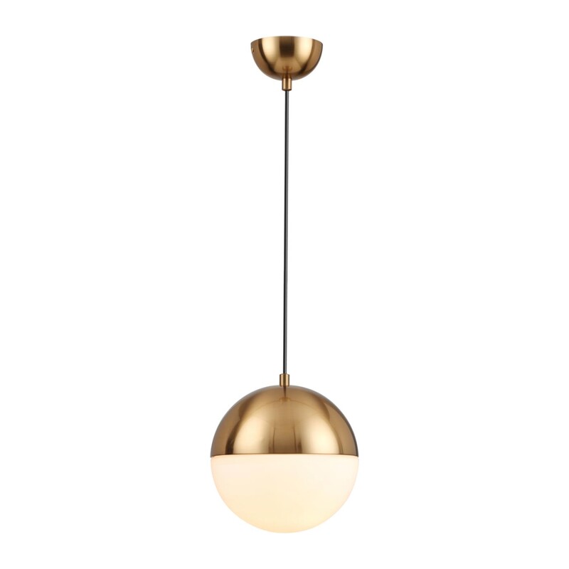 4960/1A PENDANT ODL22 393 античн.бронза/металл/белый/стекло Подвес E27 1*40W PINGA