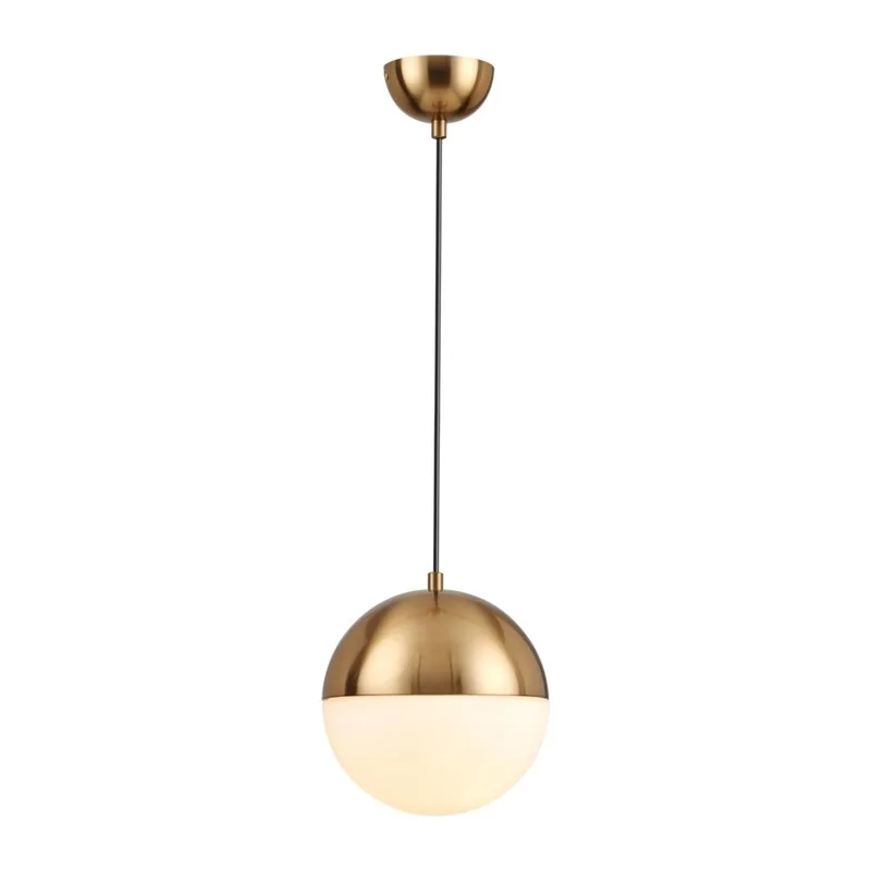 4960/1A PENDANT ODL22 393 античн.бронза/металл/белый/стекло Подвес E27 1*40W PINGA