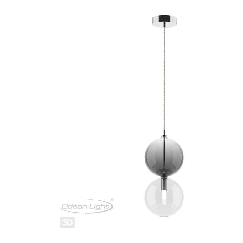 4980/1A PENDANT ODL22 000 хром/дымчатый/стекло Подвес G9 1*40W TWIXY 2