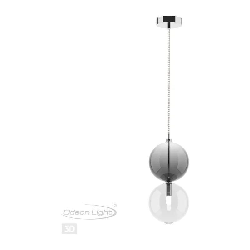 4980/1A PENDANT ODL22 000 хром/дымчатый/стекло Подвес G9 1*40W TWIXY 4