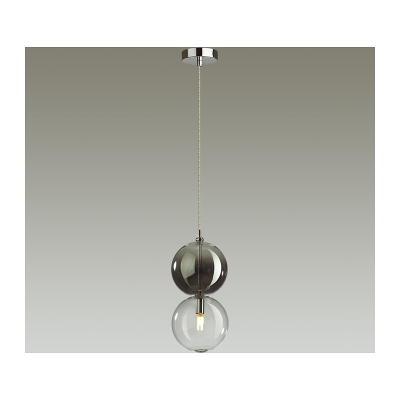 4980/1A PENDANT ODL22 000 хром/дымчатый/стекло Подвес G9 1*40W TWIXY 4