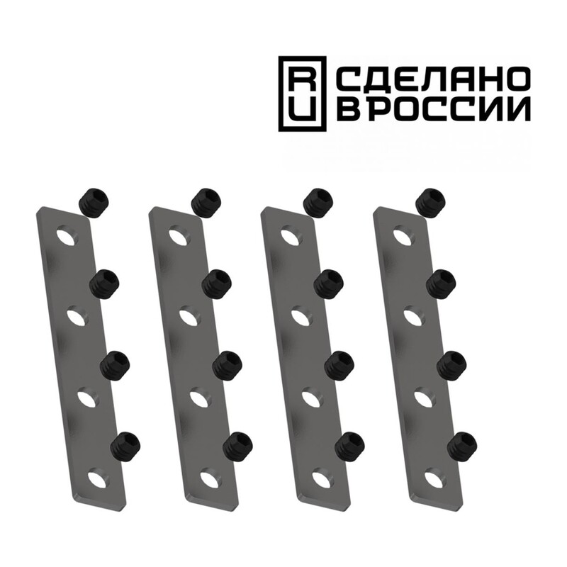 135133  NT21 139 черный Соединитель прямой внутренний для арт 135129-135130; 135179-135180; 135189-135192 (4 шт. в комплекте) FLUM 2