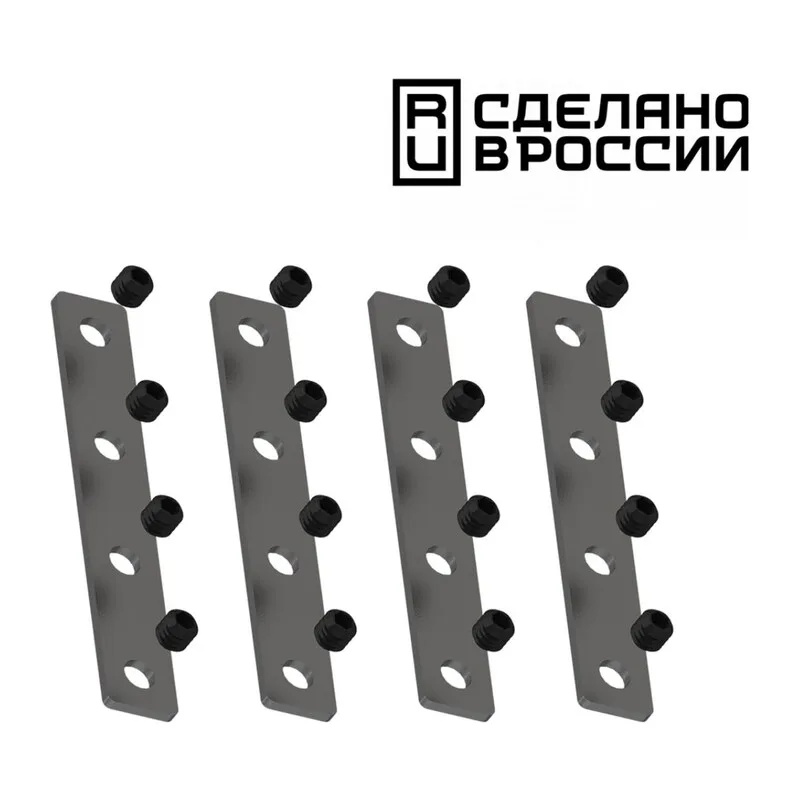 135133  NT21 139 черный Соединитель прямой внутренний для арт 135129-135130; 135179-135180; 135189-135192 (4 шт. в комплекте) FLUM
