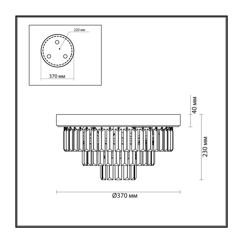5257/4C CLASSI LN26 119 латунь Люстра потолочная E14 4*40W 220V ZAHA 2