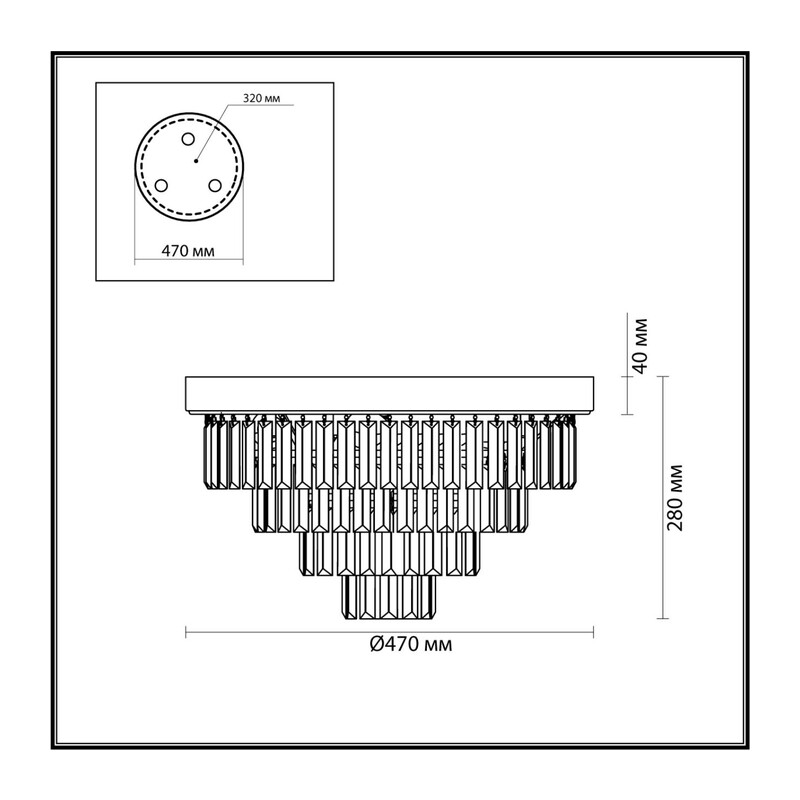 5257/6C CLASSI LN26 119 латунь Люстра потолочная E14 6*40W 220V ZAHA 2