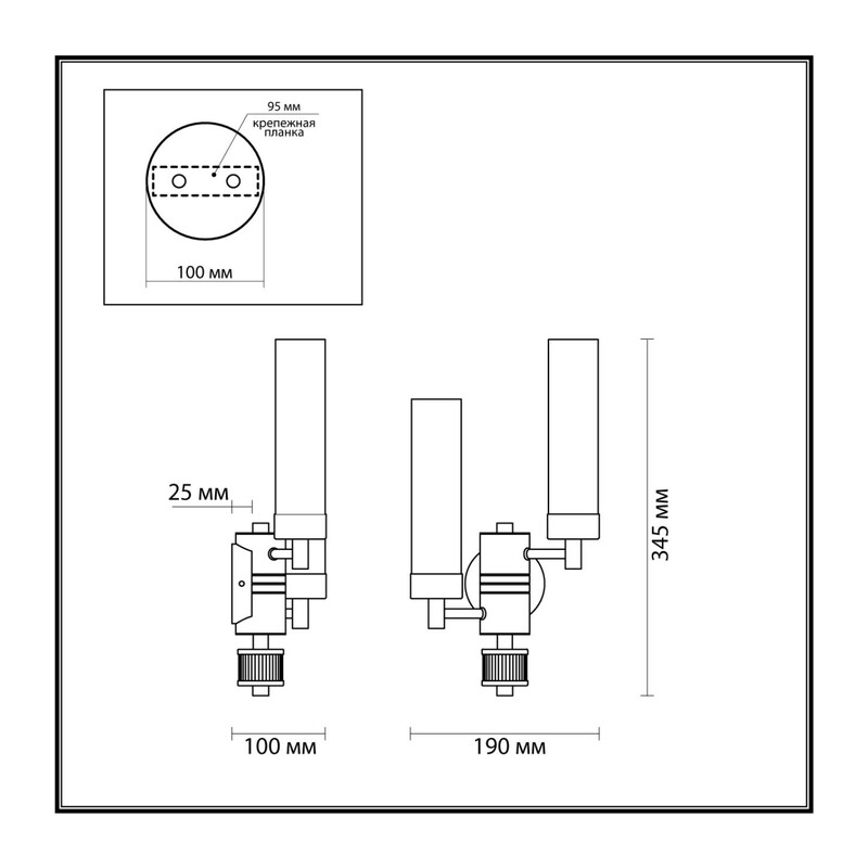 5274/2W CLASSI LN26 101 золотой Бра E14 2*40W 220V KAMILLA