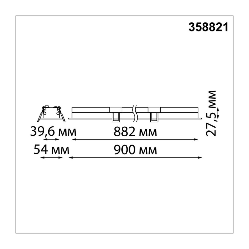 358822 SPOT NT22 550 белый Встраиваемый светодиодный светильник IP20 LED 4000K 24W 220V ITER 2