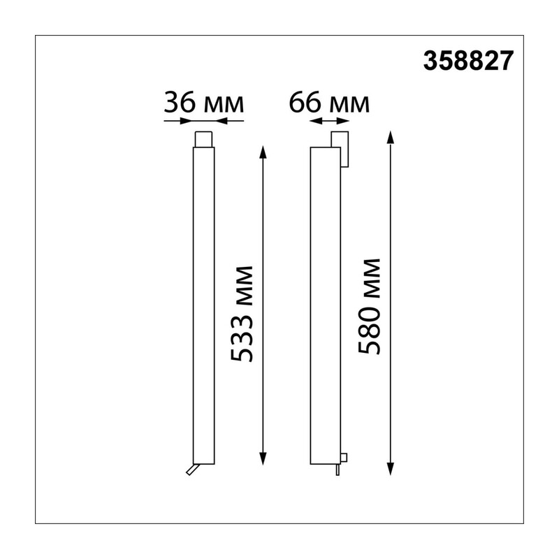 358827 PORT NT22 270 черный Светильник трековый однофазный трехжильный IP20 LED 4000K 30W 220V ITER 2