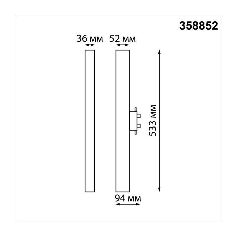 358852 PORT NT22 272 белый Светильник трековый однофазный трехжильный IP20 LED 4000K 30W 220V ITER 3