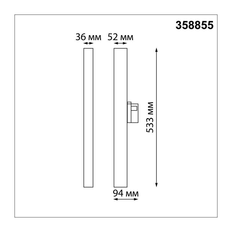 358855 PORT NT22 308 черный Светильник трехфазный трековый светодиодный IP20 LED 4000K 30W 220V ITER 3