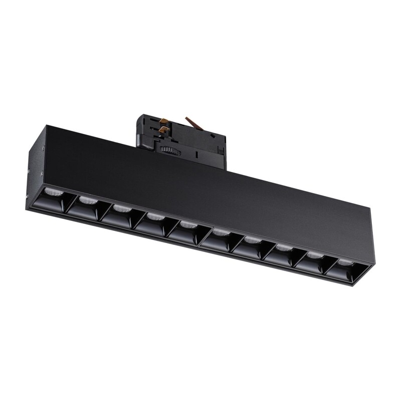 358861 PORT NT22 308 черный Светильник трехфазный трековый светодиодный IP20 LED 4000K 16W 220V ITER 2